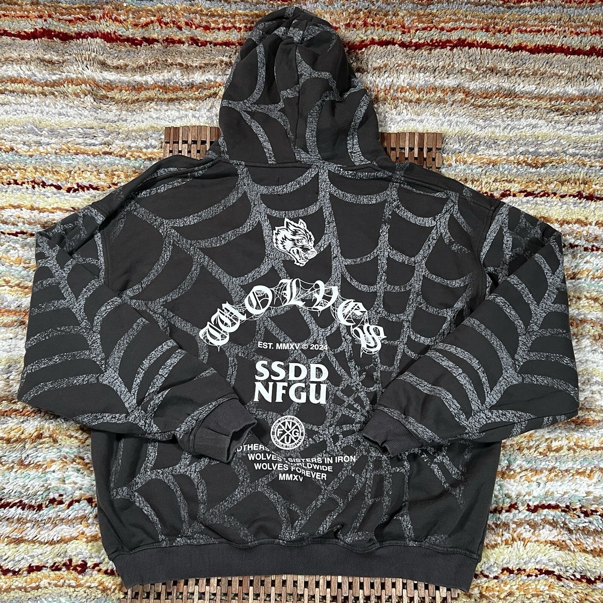 Darc Sport Darc Venom Symbiote Web Camo Hoodie Hoody Grey Black
