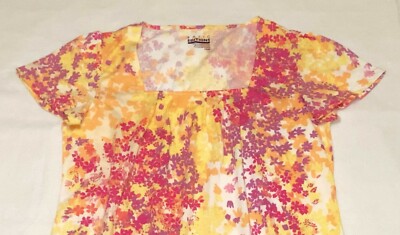 Women's Square Neck Pleated Top: S-M | eBay