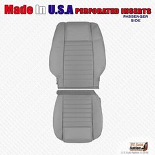 2008 2009 Ford Mustang Gt Passenger Bottom Top Perforated Leather Cover Gray 2008 2009 Ford Mustang Gt Passenger Bottom Top Perforated Leather Cover Gray
