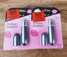 Lot of 2 Hollywood Fashion Secrets Perfume Atomizer Leakproof 60 Sprays NEW