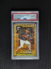 2024 Topps Gilded Collection Marco Luciano Gold Wave */75 PSA 10 