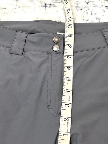 Nike Golf Womens Pants Grey Performance Stretch Knee Pleats Straight Leg 12 L - Picture 9 of 11