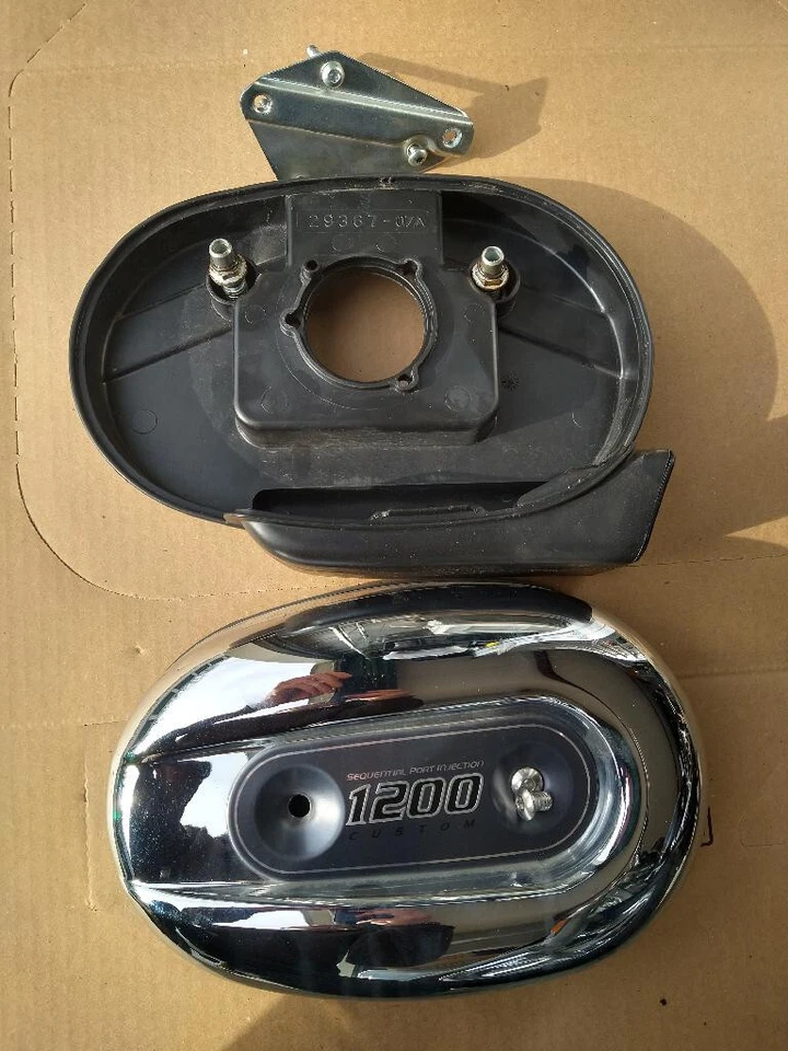 Harley Davidson 1200C 1200 Sportster 2011 08-13 admisión caja de aire filtro U6 Foto 3 de 4