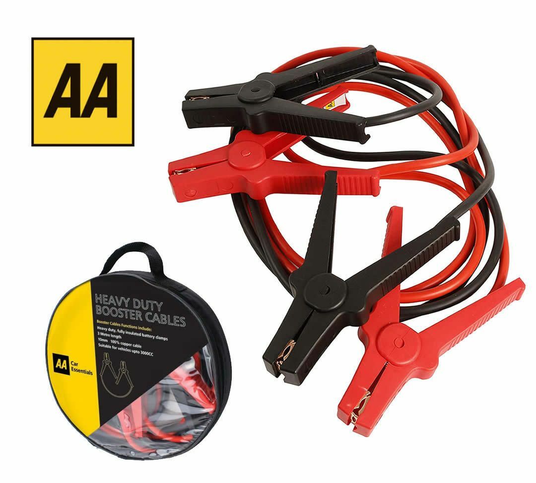 AA Heavy Duty Jump Leads 3 Metre Length Booster Cables | eBay