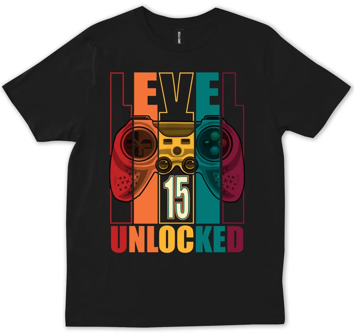 Level 15 Year Old 15th Birthday Gamer Boy Video Game Retro Funny Gift  T-Shirt | eBay