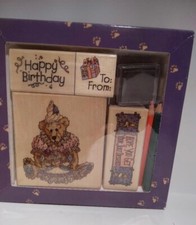 Boyds Bears Friends stamp set - Bailey's Birthday