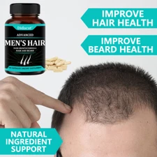 Hair Growth Vitamins For Men Promotes Hair Regrowth Regrow Hair Beard Growth
