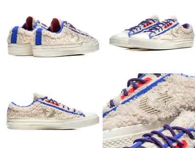 CONVERSE UNISEX RETRO SHERPA STAR PLAYER OX SNEAKERS TRAINERS SCHUHE NEW 40,5