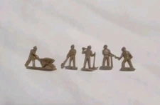 HO Scale Figures Construction Workers 20 Pieces 5 Variants Unpainted Vintage 