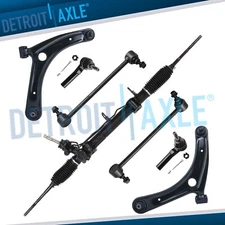 FWD Power Steering Rack and Pinion Front Lower Control Arms for Patriot Compass