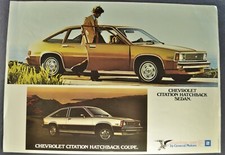 1980 Chevrolet Citation Brochure Sheet Hatchback Sedan Coupe Original Dutch Text