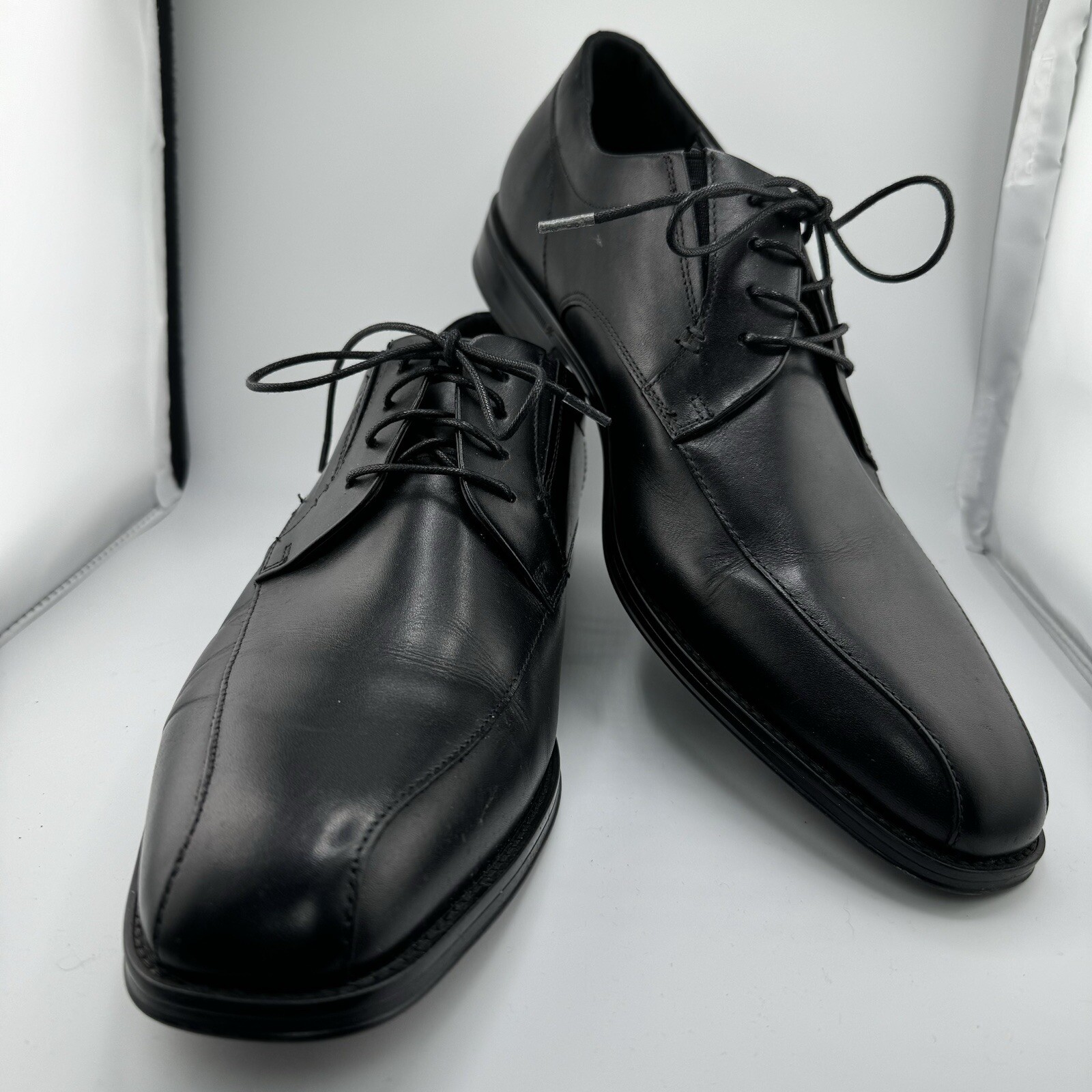 SAOLA Scarpe eleganti Aldo uomo taglia 13 nere in pelle Spakeman