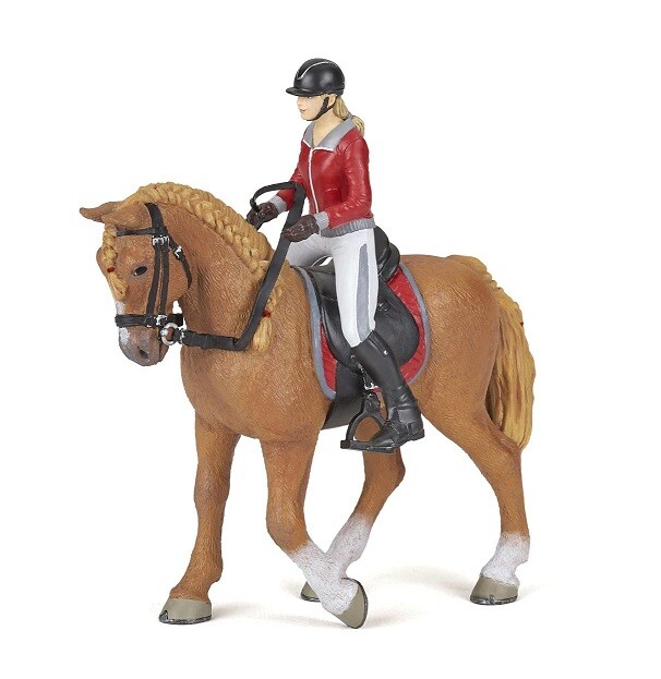 Papo 51564 Rider With Trail Horse 12 Cm Horse World