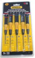 General Tools No. 700 5 Piece Precision Screwdriver Set