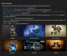 Blizzcon 2018 virtual Ticket  In-Game Loot stormwind WOW, Sombra, HARD TO FIND