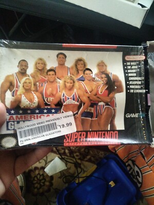 AMERICAN GLADIATORS Super Nintendo SNES Game, Box