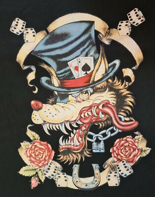 T-Shirt GAMBLER LAS VEGAS Pin Up HOTROD Dragster BIKER OLDSCHOOLRockabilly 293-4