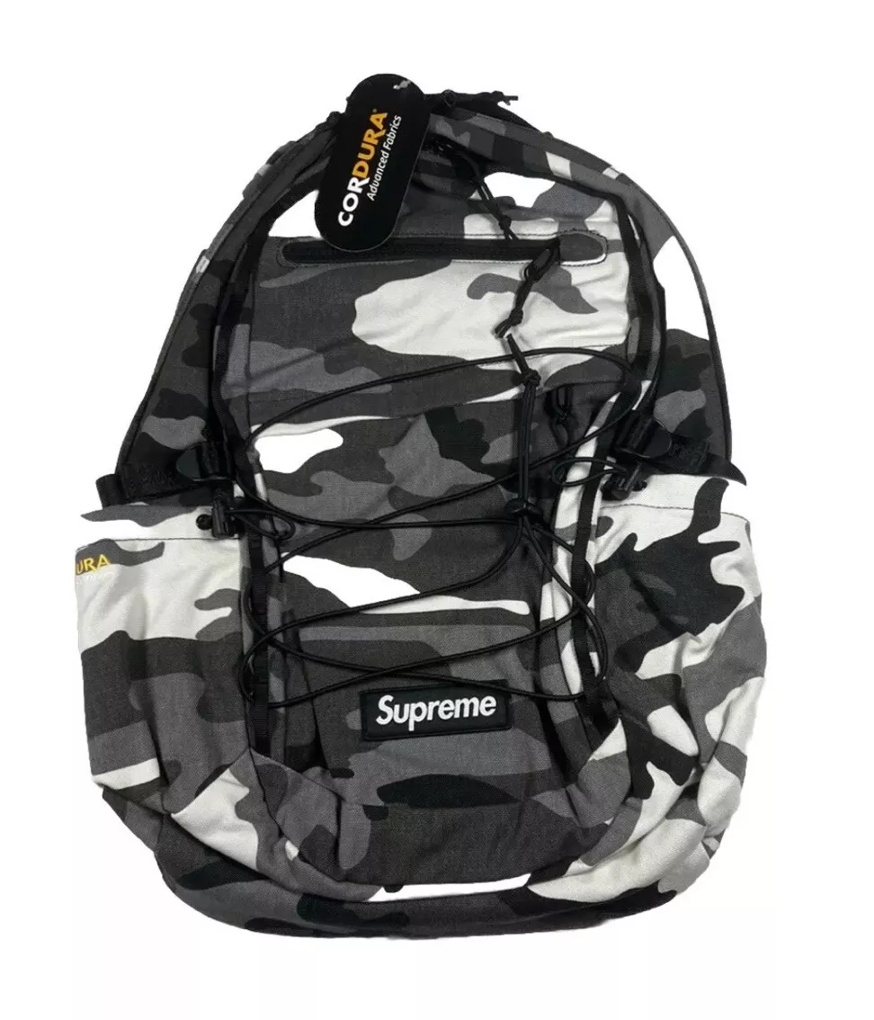 Sac à dos Supreme SS25 logo (camouflage neige)