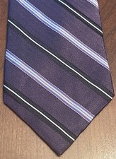 Vintage Calibrate Purple 100% Silk Men’s Neck Tie Made In USA