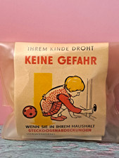 DDR Ostalgie Steckdosenabdeckung Kindersicherung Abdeckung für Steckdose VINTAGE