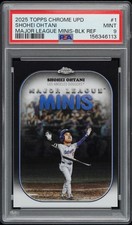 2025 Topps Chrome Update Shohei Ohtani Black Major League Minis /10