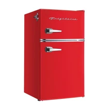 Frigidaire® 3.2-Cu Ft. 2-Door Retro Compact Bar Fridge with Freezer and Side Bot