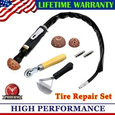 Tire Repair Set Includes 2500rpm Low Speed Air Tire Buffer Tire Patch Roller Tir