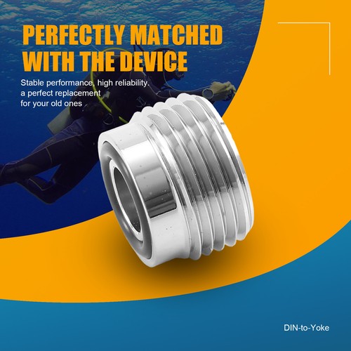 Glayent DIN Zu Yoke Adapter - Tankventil Konverter Für Tauchen