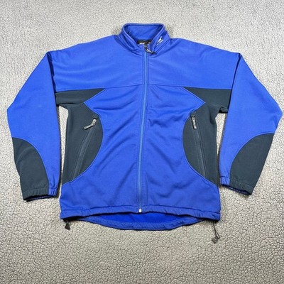 Helly Hansen Mens Blue Full Zip Softshell Fleece Lined Jacket Size Large L