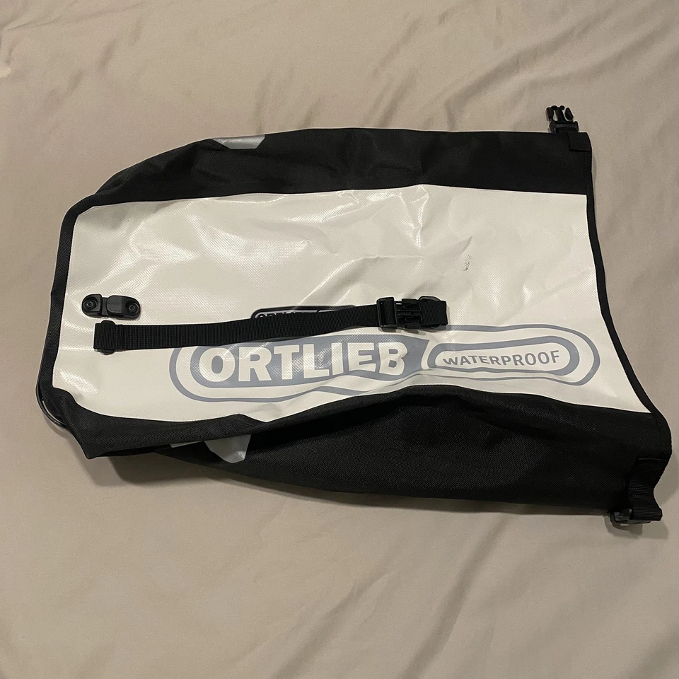 Ortlieb Back-Roller Clásico Impermeable Alforja 20L Set Bolsa Rack Blanco/Negro Foto 2 de 4