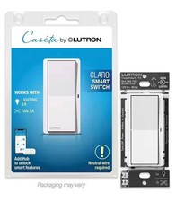 Lutron Caseta Claro Smart Switch - White (DVRF-5NS-WH-R)