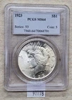 WPCoins ~ 1923 Peace Dollar PCGS MS-64