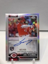 Topps 2026 Chrome Sal Stewart Cra-ss Rookie Auto Refractor 407499 Reds Topps 2026 Chrome Sal Stewart Cra-ss Rookie Auto Refractor 407499 Reds