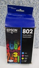 EPSON T802120-BCS GENUINE Ink Cartridge 802 10/2024 Cyan Magenta Yellow Black