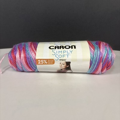 Caron Simply Soft Stripes TIMES SQUARE 1 Skein 5 oz 235 yds Acrylic Yarn Discont