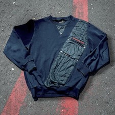 Vintage 80s 90s Style Auto Porsche Racing Sweatshirt Men's L Black Tactical