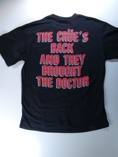 Vintage black XL MOTLEY CRUE Dr. Feelgood 1989 T SHIRT spring ford
