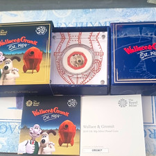 The Royal Mint 2019 UK 50p Silver Proof Wallace & Gromit COA 05067 0.925
