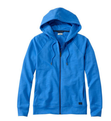 L.L.Bean Women's Peaks Island Full-Zip Hoodie - Cobalt Sea (New)