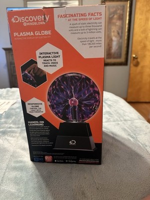 NEW! DISCOVERY SCIENCE TOY MINDBLOWN STEM PLASMA ELECTRICITY GLOBE TOUCH LAMP 