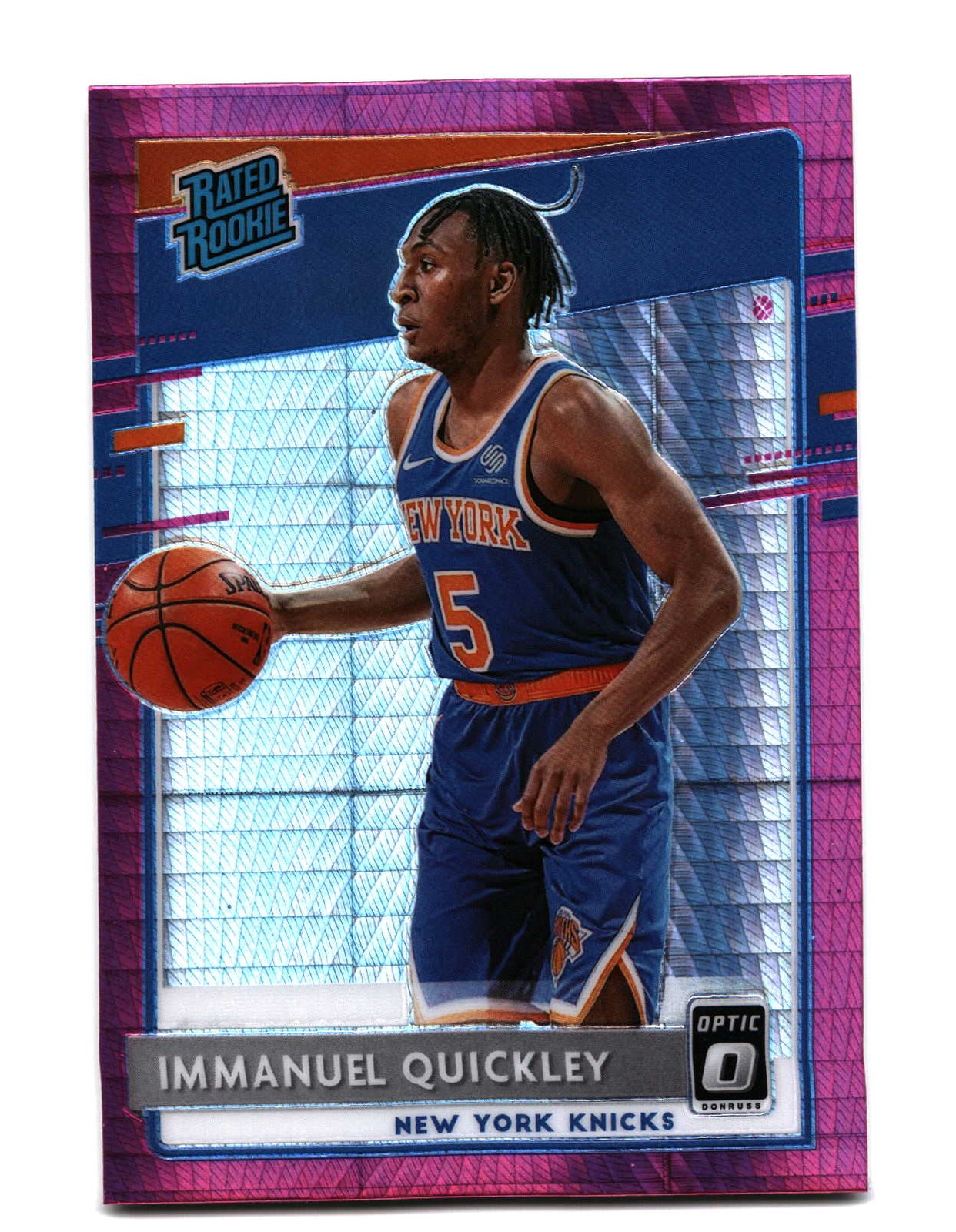 Immanuel Quickley 2020-21 Donruss Optic Hyper Pink 175
