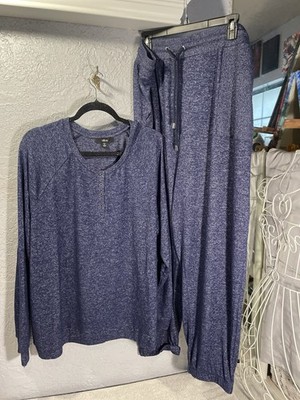 ellos plus size Lounge Pants Set Pajama Cozy Warm 1X Pants 2X