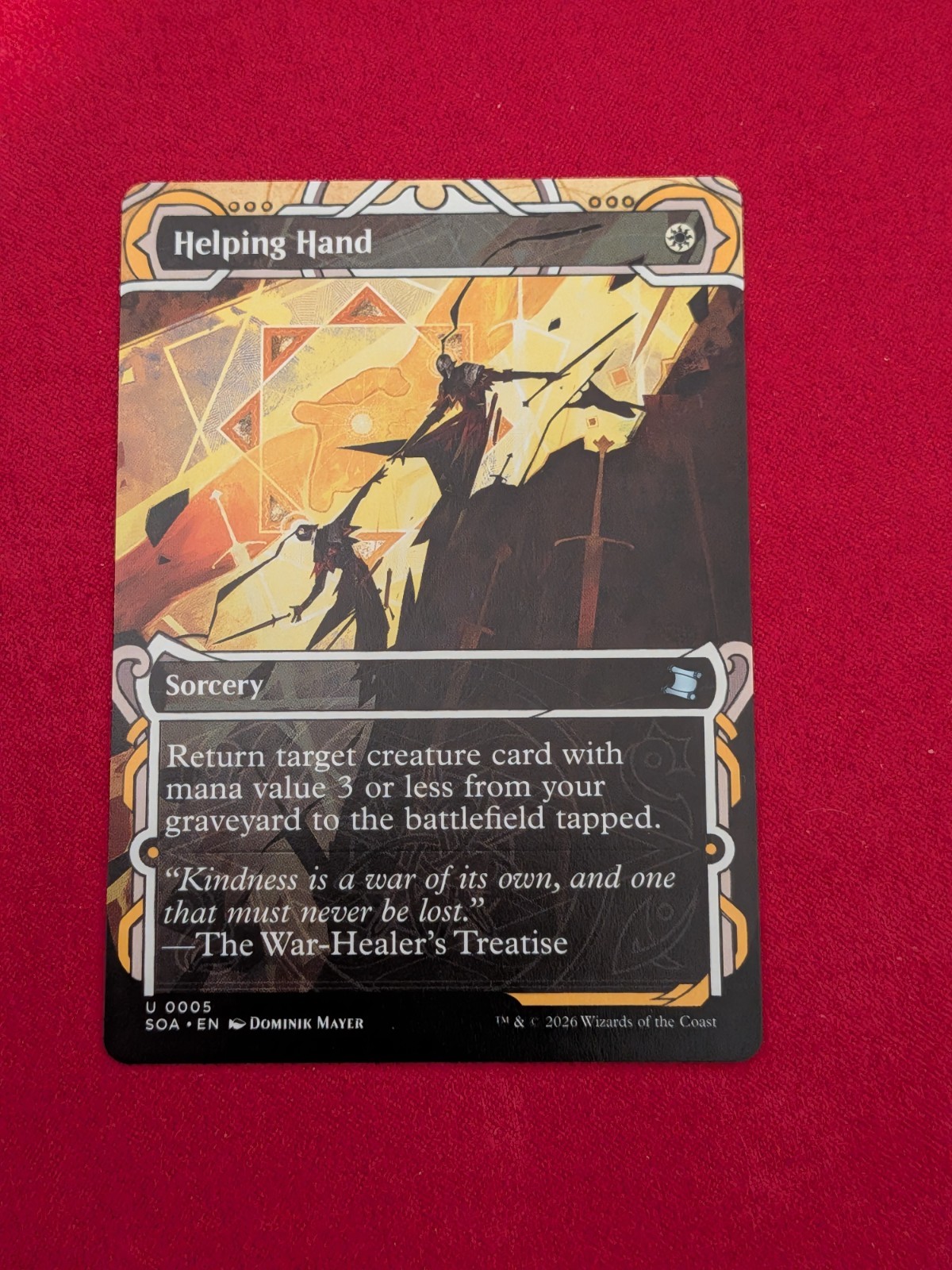 Helping hand Full art U NM Secrets of strixhaven Mystical archive MTG