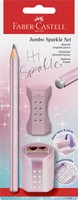 FABER-CASTELL OłóWek TemperóWka Gumka Sparkle Jumb Faber Castell