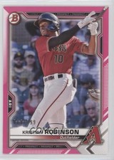 2021 Bowman Prospects Fuchsia Border 89/299 Kristian Robinson #BP-136 4z8