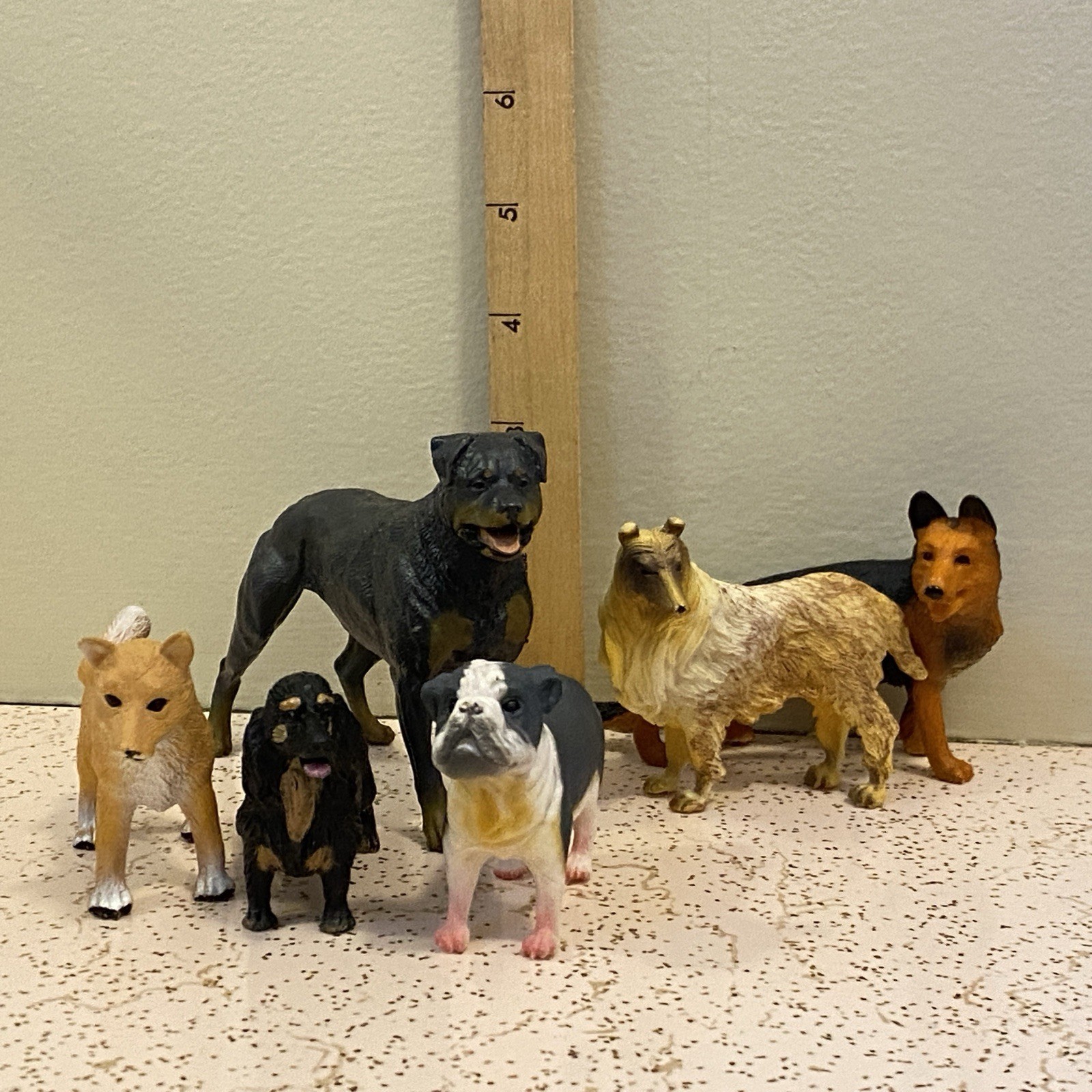 Toy Dog Figures lot of 6
