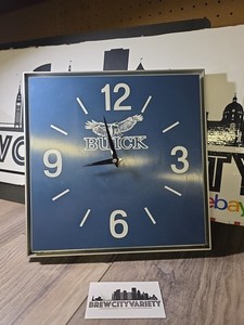 VINTAGE BUICK MOTOR CARS Club Wall Clock Untested 11 X 11 Inches Mancave Garage