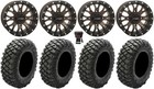 System 3 St-3 Bronze 14" Wheels 28" Crawler Xr Tires Honda Pioneer 1000 / Talon