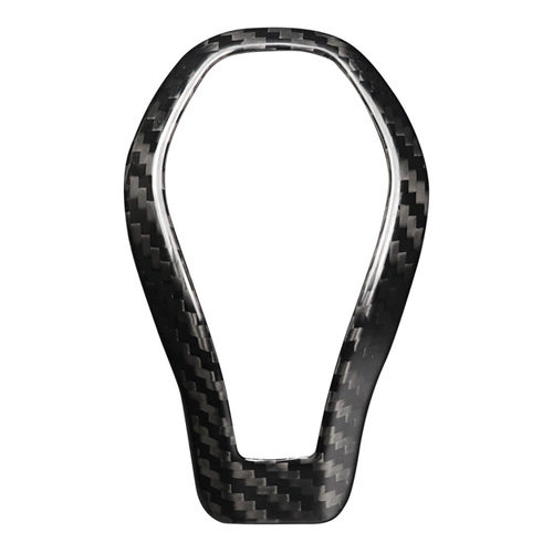 Pommeau de levier de vitesse voiture cadre coque décoration compatible avec Infiniti Q50 Q60 QX60 QX80 carbone - Photo 5/6