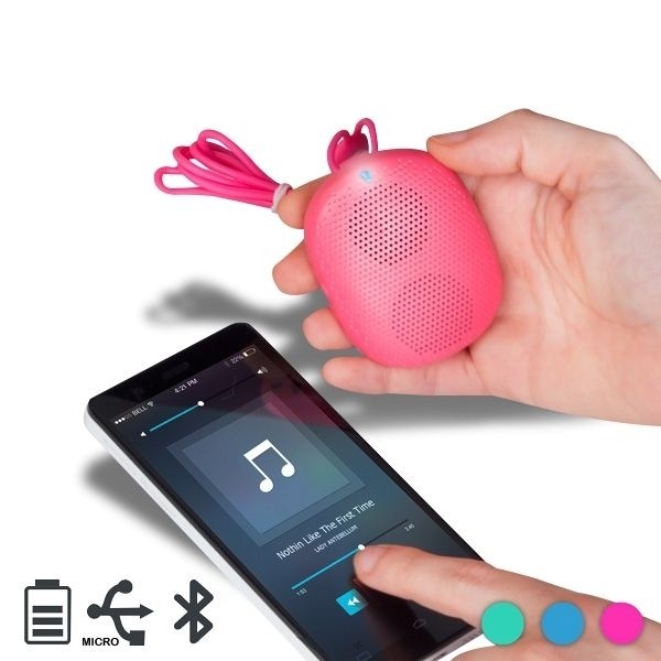 Haut-parleur bluetooth vert avec kit main libre intégré pour smartphone - 2